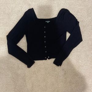 black long sleeve top